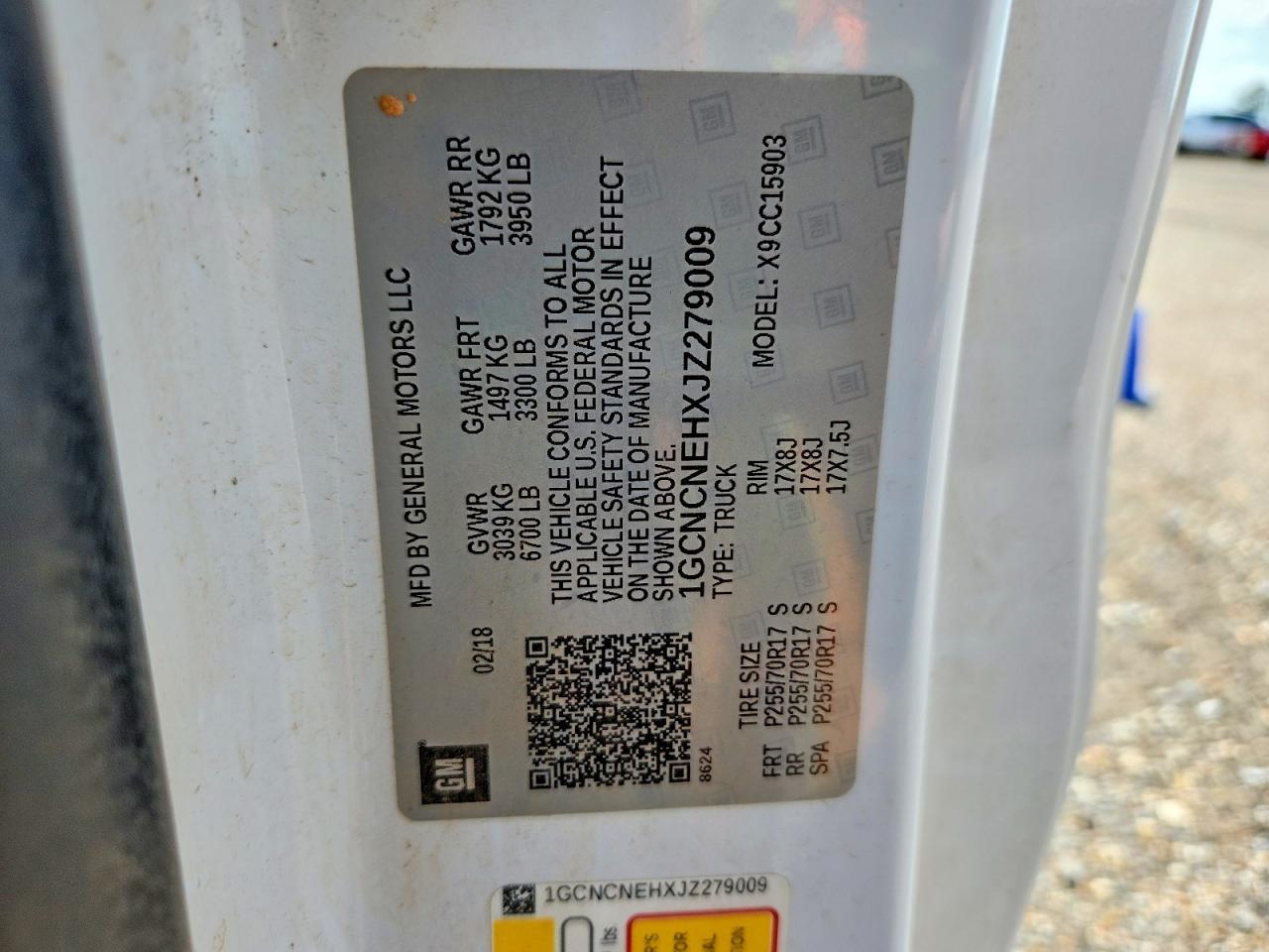 2018 Chevrolet Silverado C1500