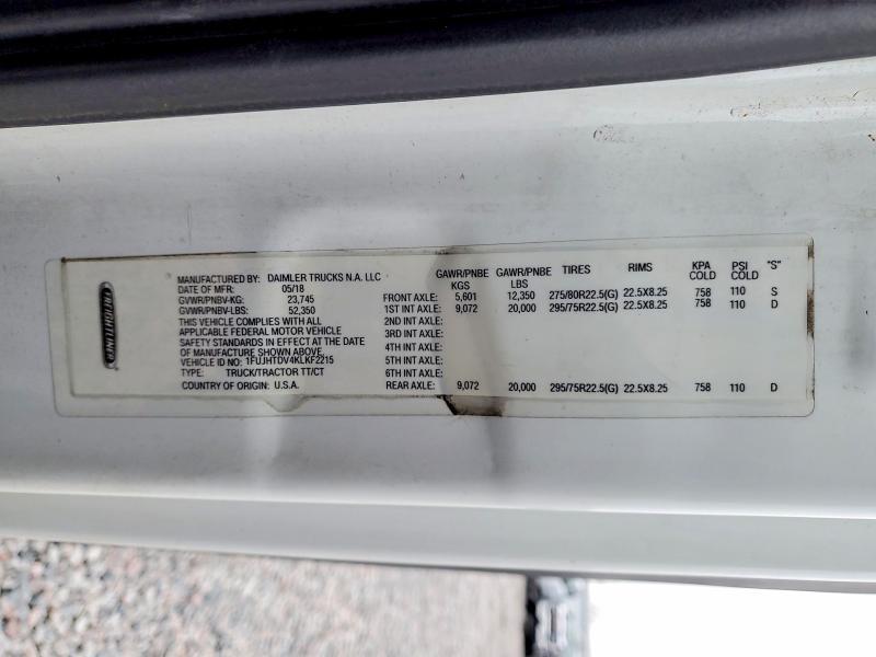 2019 Freightliner Cascadia 116 Semi Truck