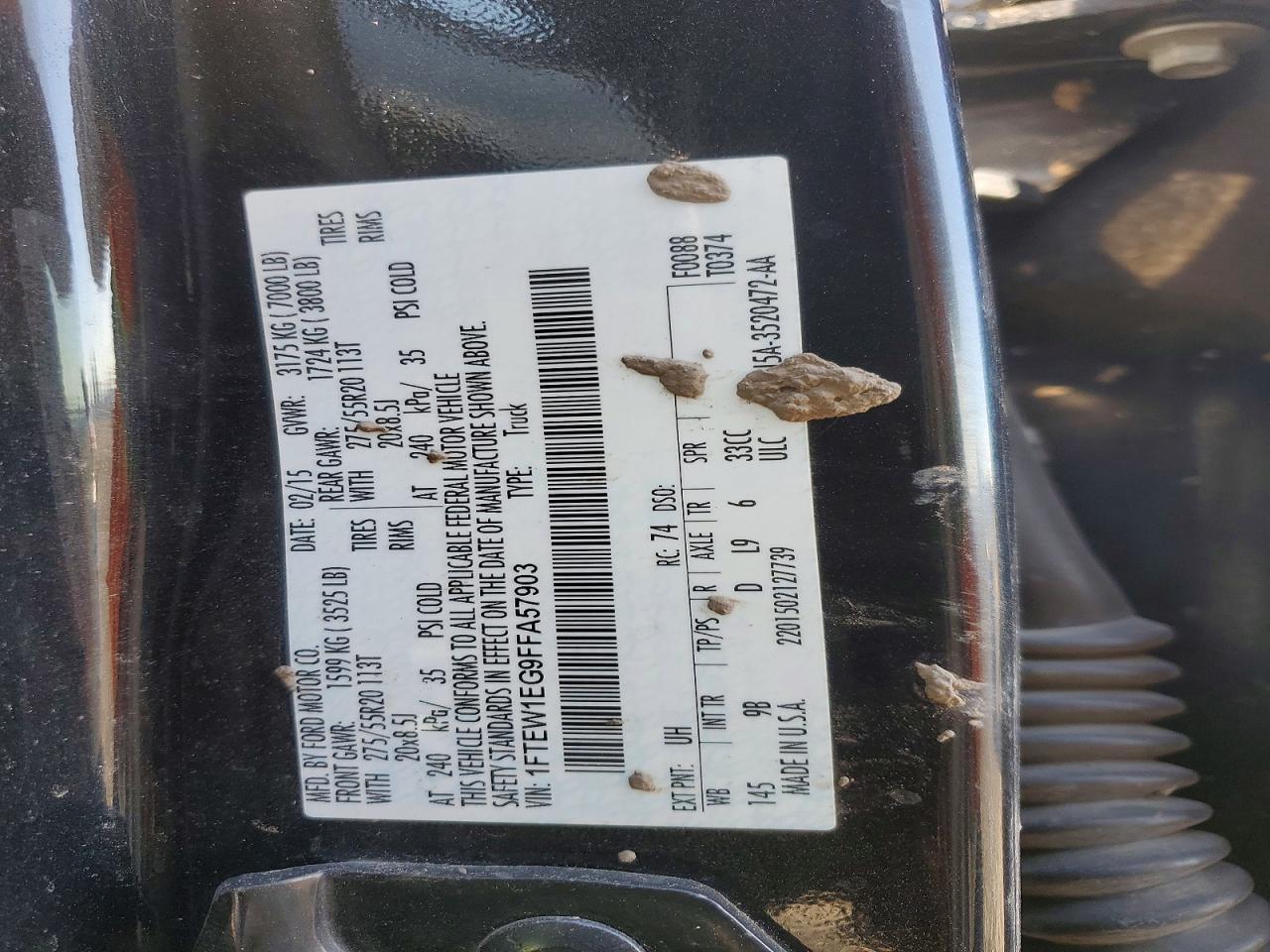 2015 Ford F150 Supercrew