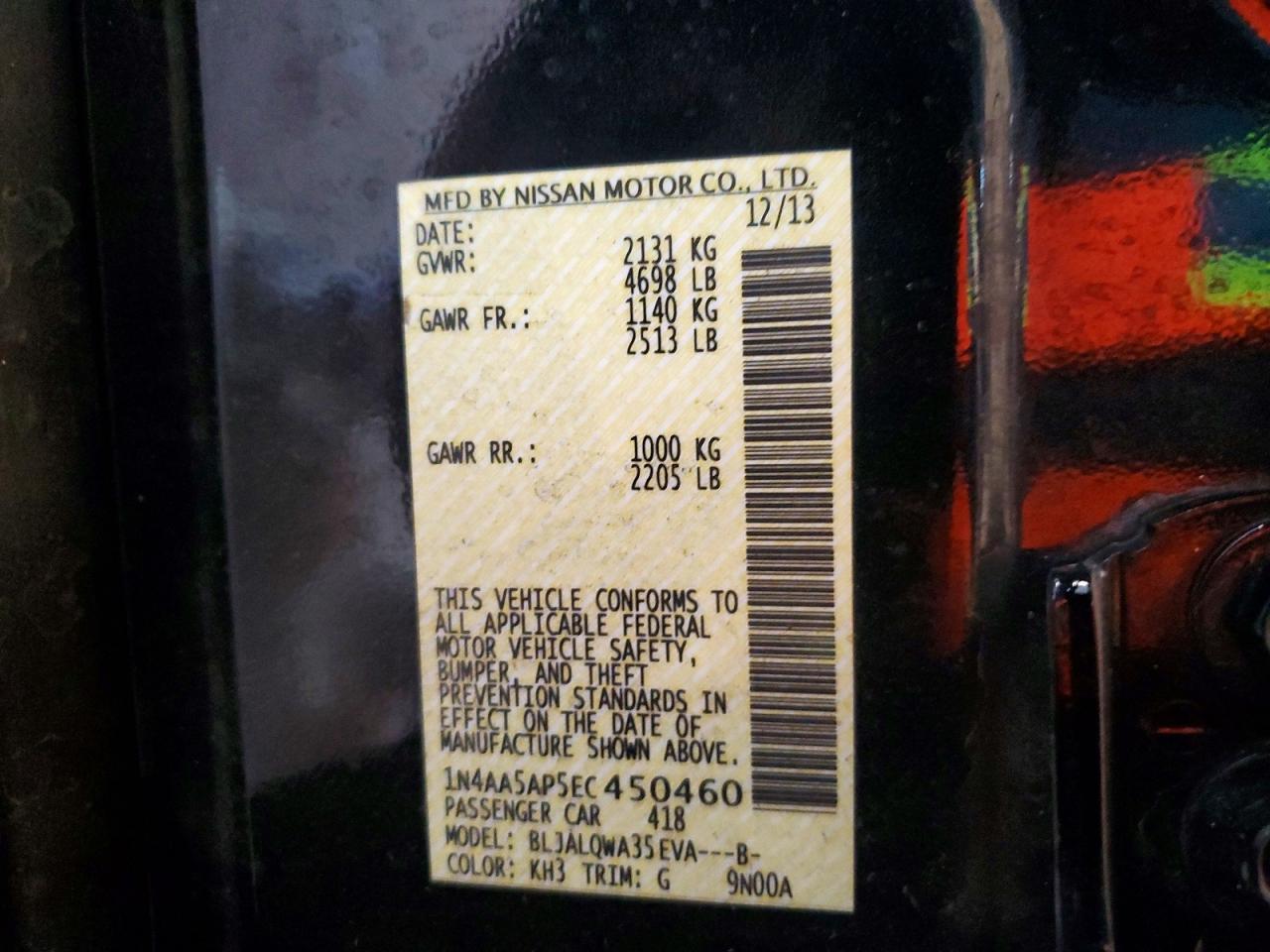 2014 Nissan Maxima 3.5 s