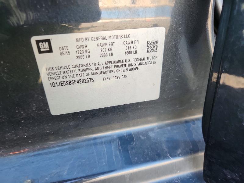 2015 Chevrolet Sonic ltz