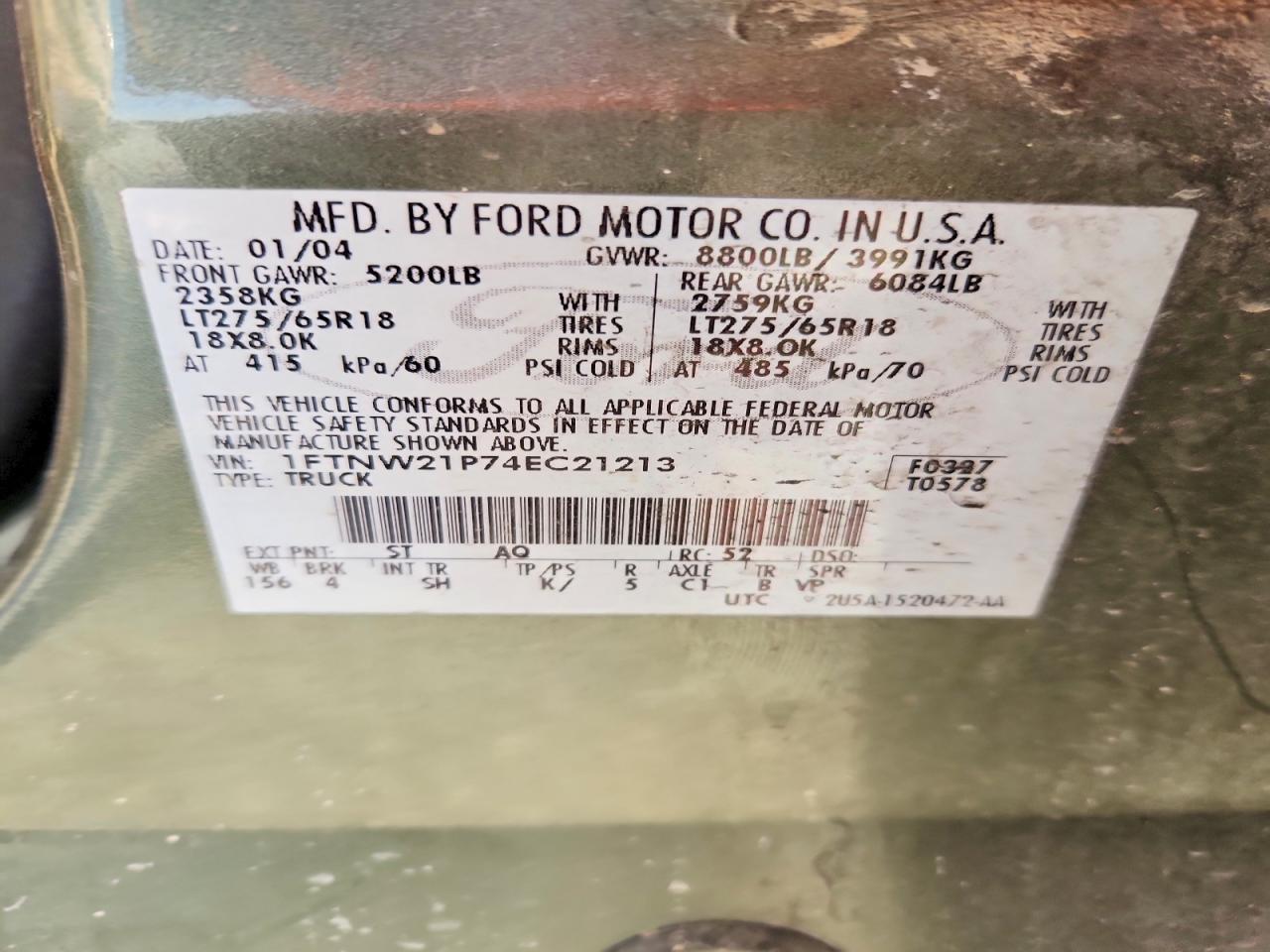 2004 Ford F250 Super Duty