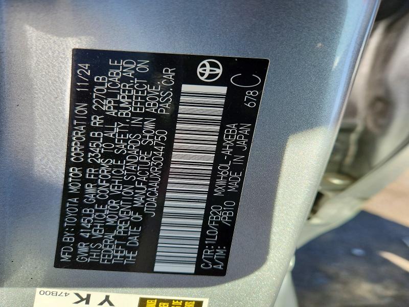 2024 Toyota Prius le