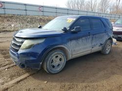 Salvage cars for sale from Copart Davison, MI: 2015 Ford Explorer Police Interceptor