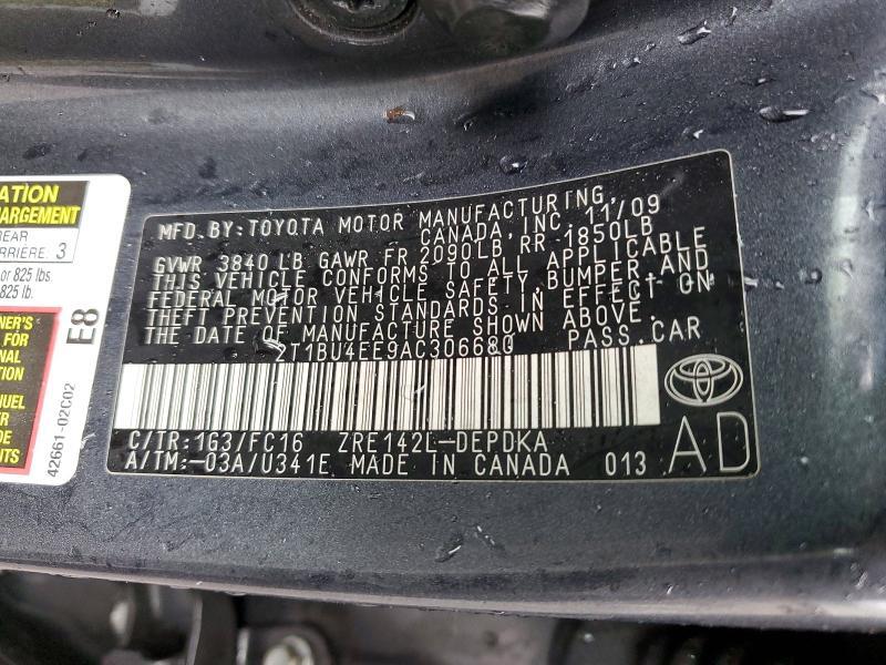 2010 Toyota Corolla le