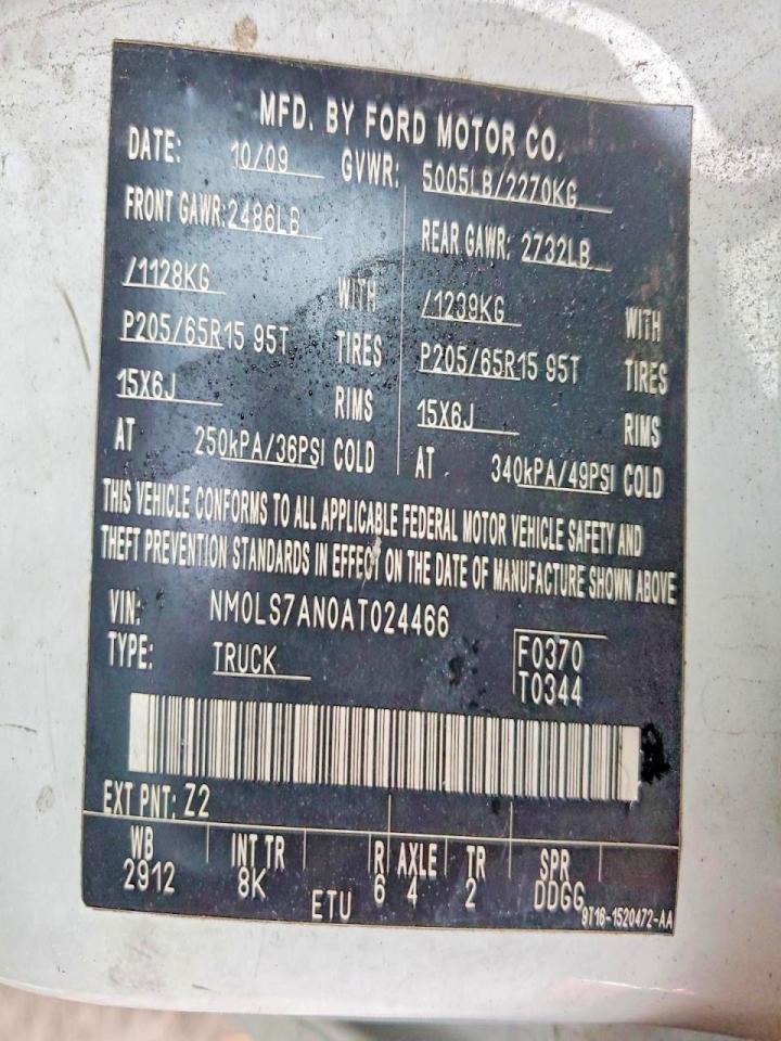 2010 Ford Transit Connect xl Utility / Service van