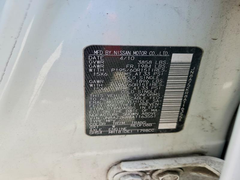 2010 Nissan Cube 1.8