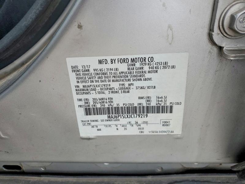 2018 Ford Ecosport s