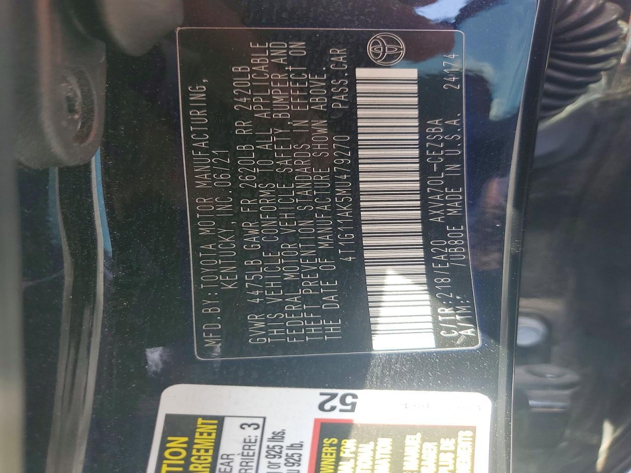 2021 Toyota Camry se