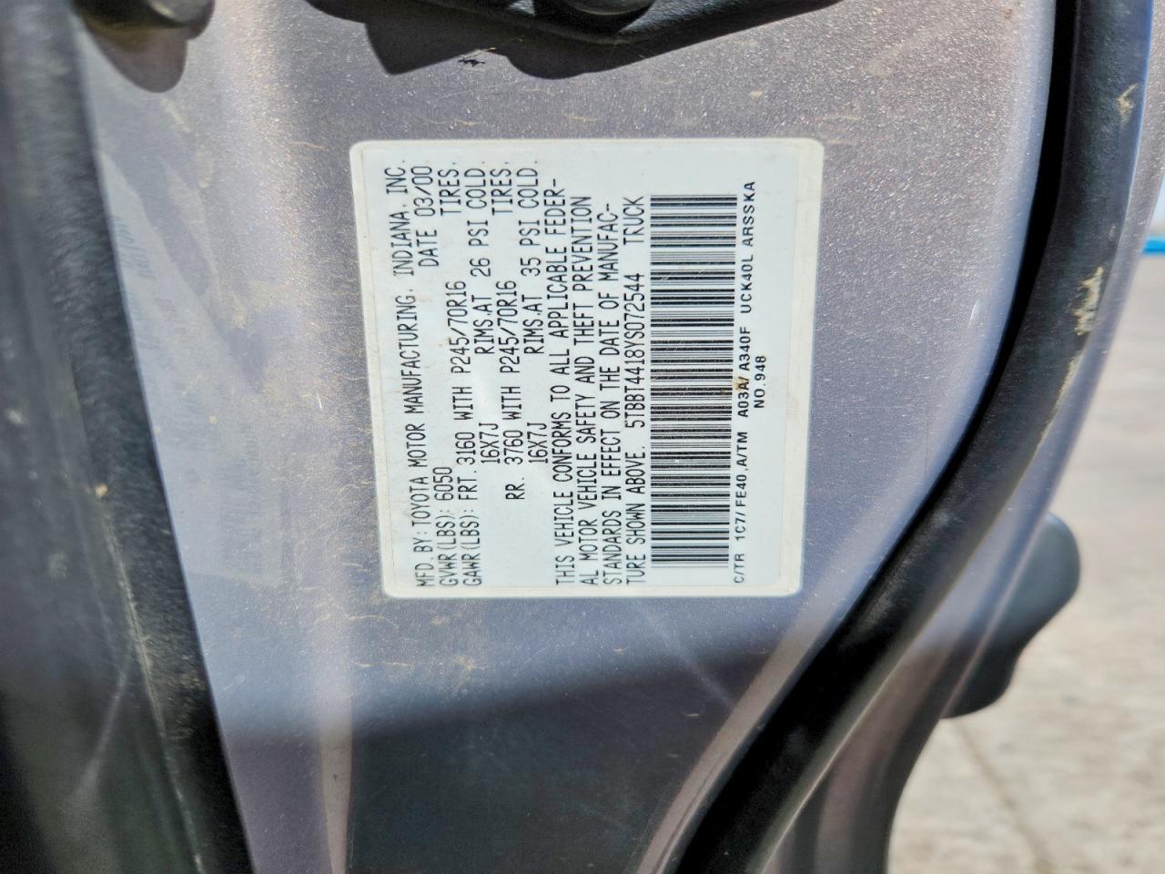 2000 Toyota Tundra SR5