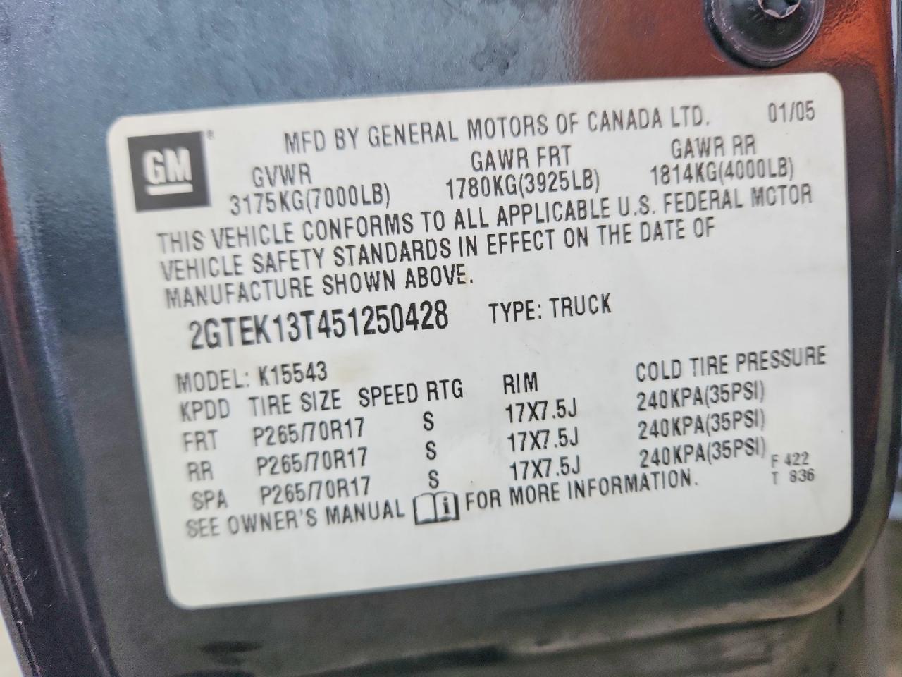 2005 GMC New Sierra K1500