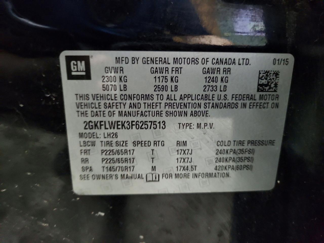 2015 GMC Terrain sle