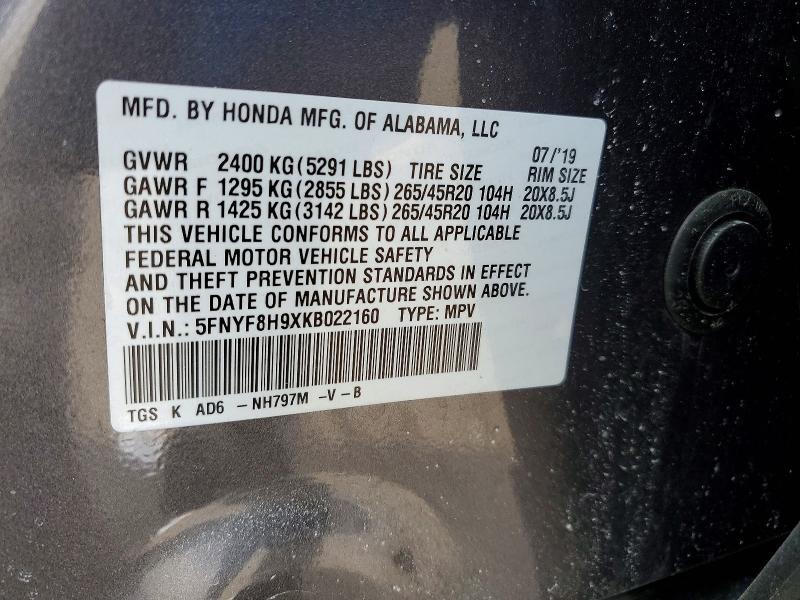 2019 Honda Passport Touring
