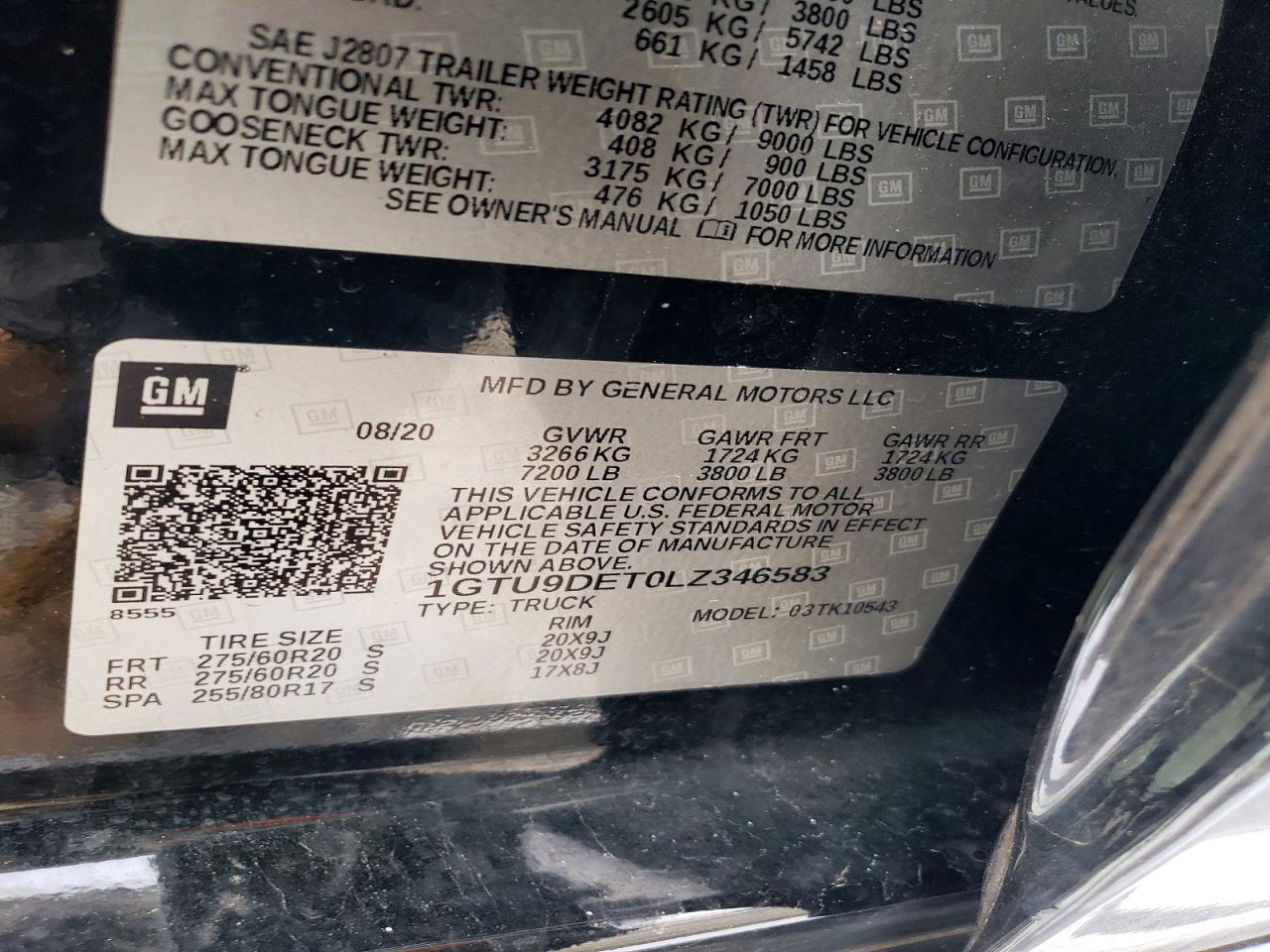 2020 GMC Sierra K1500 SLT