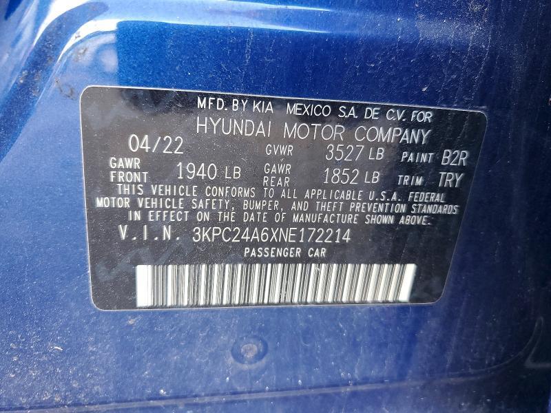 2022 Hyundai Accent sel