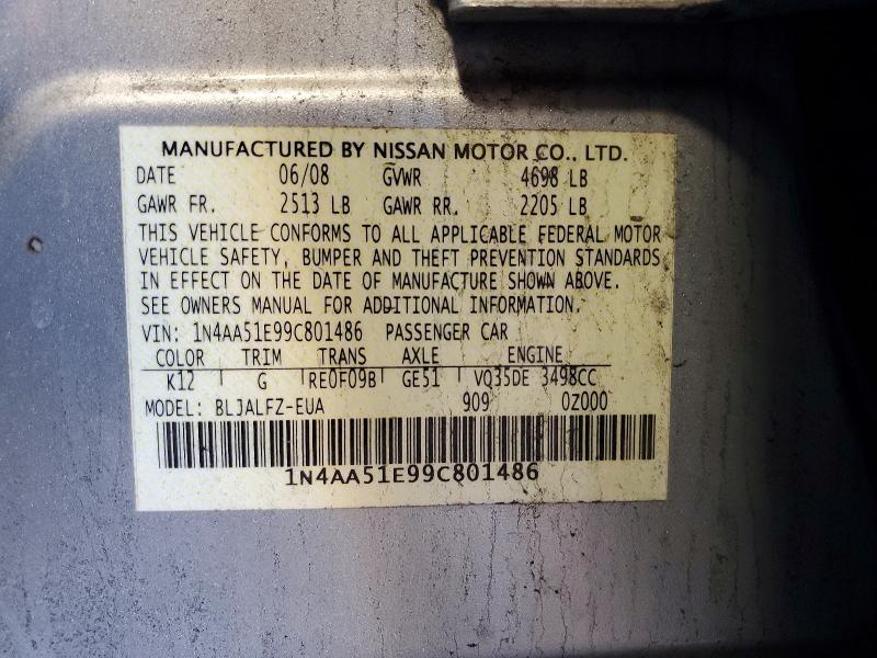 2009 Nissan Maxima 3.5 s