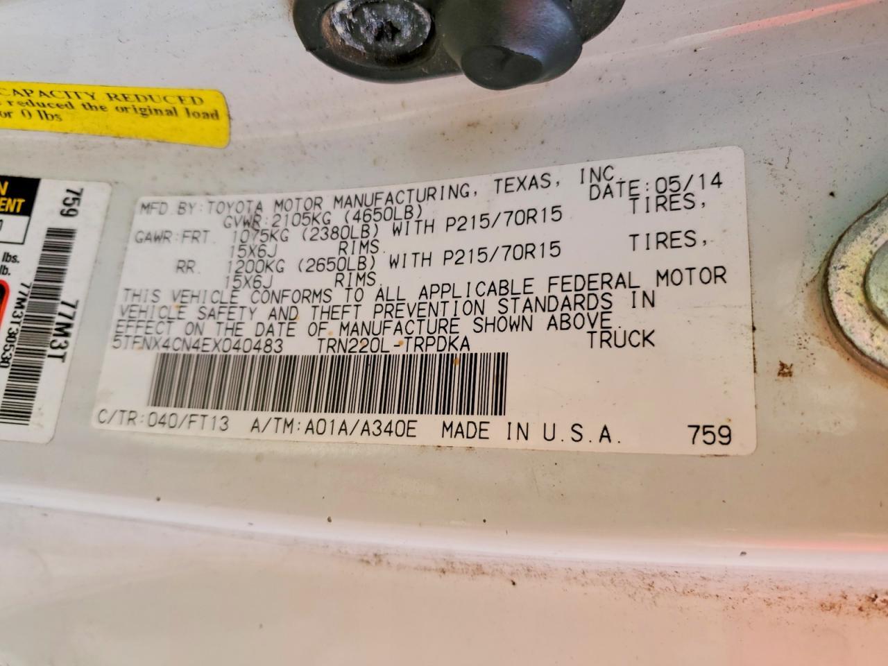 2014 Toyota Tacoma Base