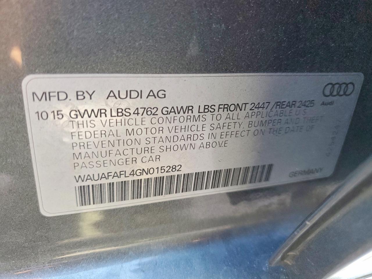 2016 Audi A4 Premium S-line