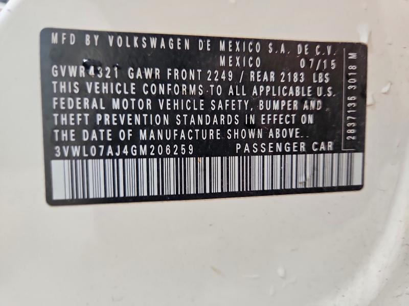 2016 Volkswagen Jetta sel