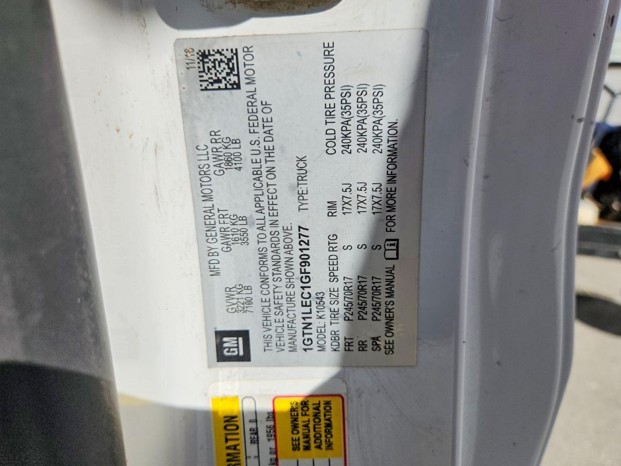 2016 GMC Sierra C1500