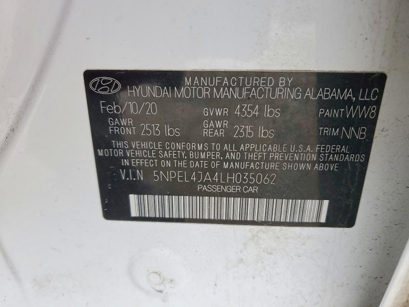 2020 Hyundai Sonata sel