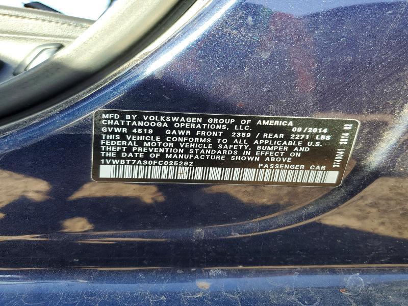 2015 Volkswagen Passat se