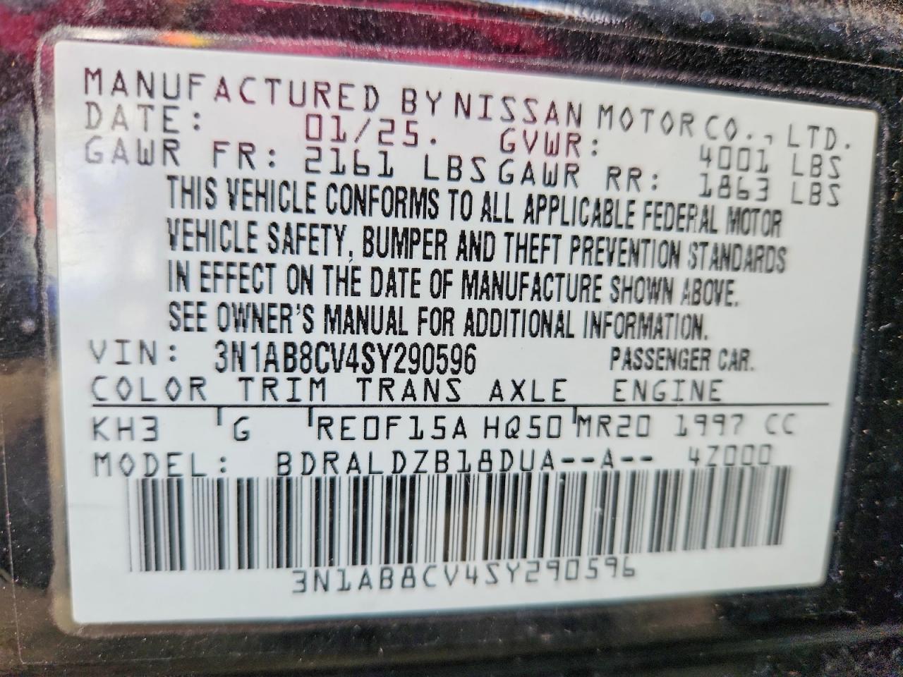 2025 Niss Sentra