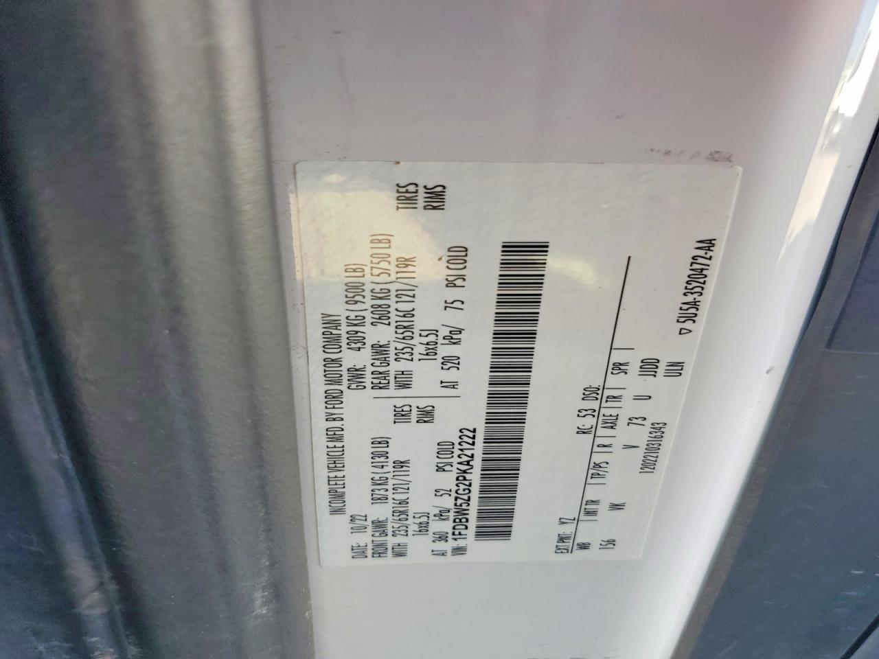 2023 Ford Transit Delivery Truck