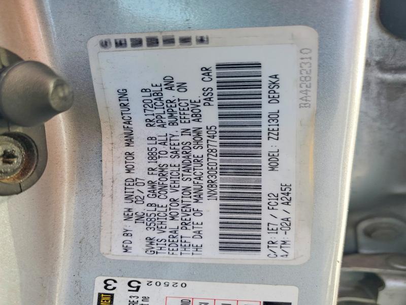 2007 Toyota Corolla s