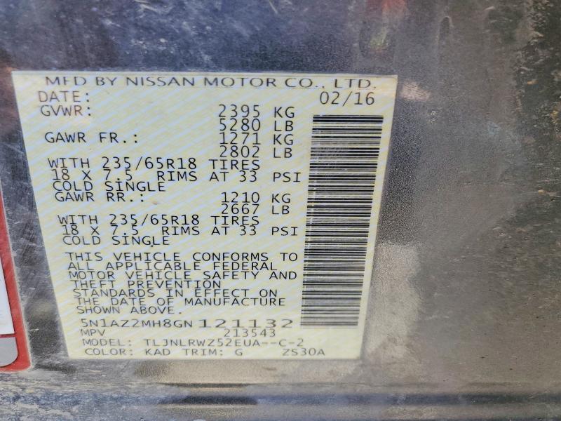 2016 Nissan Murano sl