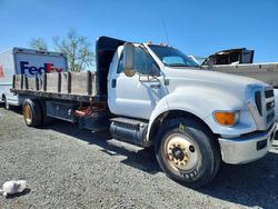 Ford salvage cars for sale: 2013 Ford F750 Super Duty Flatbed Truck