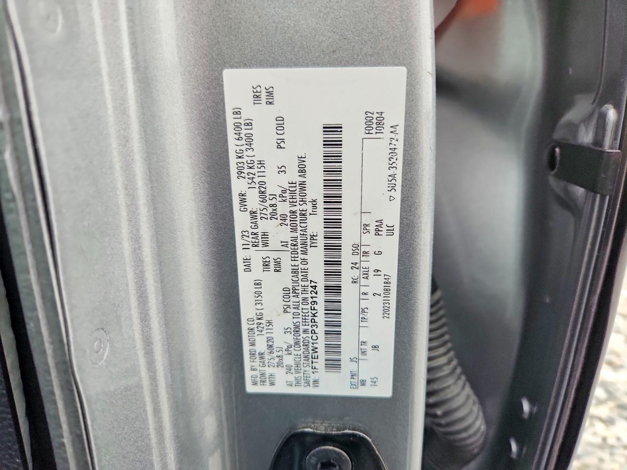 2023 Ford F150 Supercrew