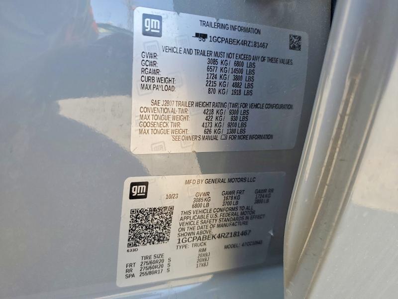 2024 Chev Silverado C1500 Custom