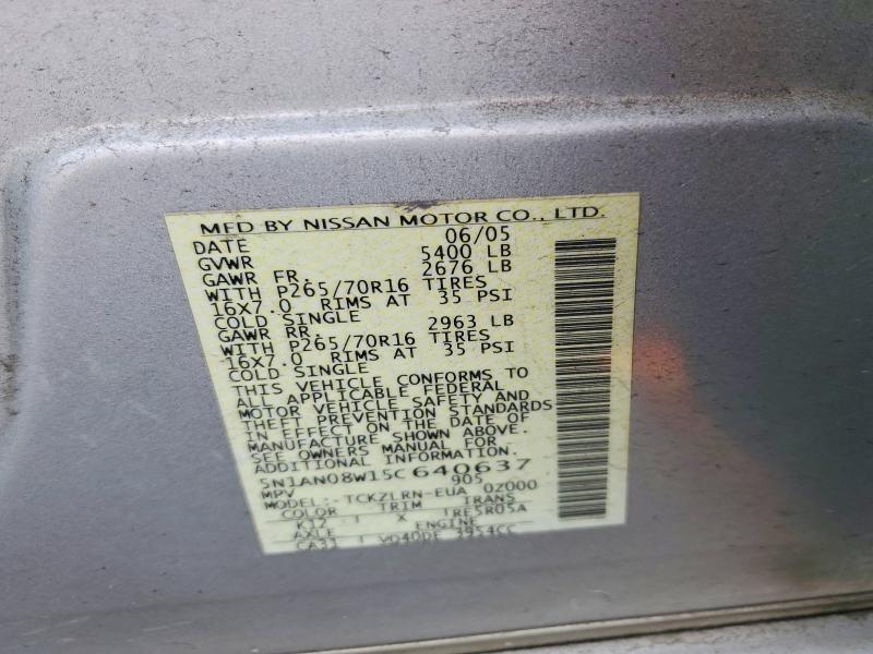 2005 Nissan Xterra s