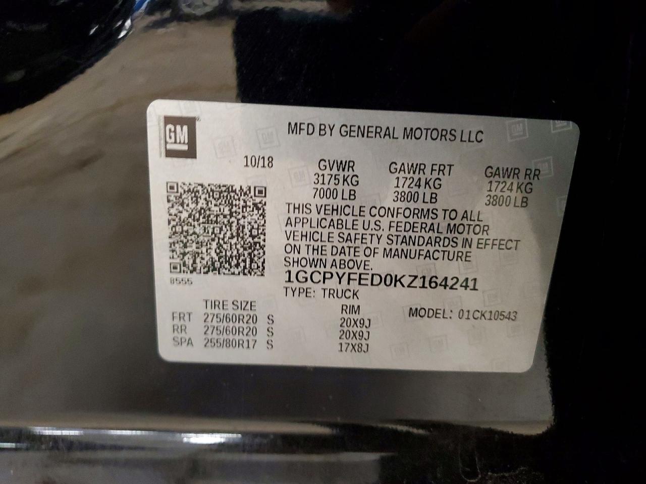 2019 Chevrolet Silverado K1500 LT Trail Boss