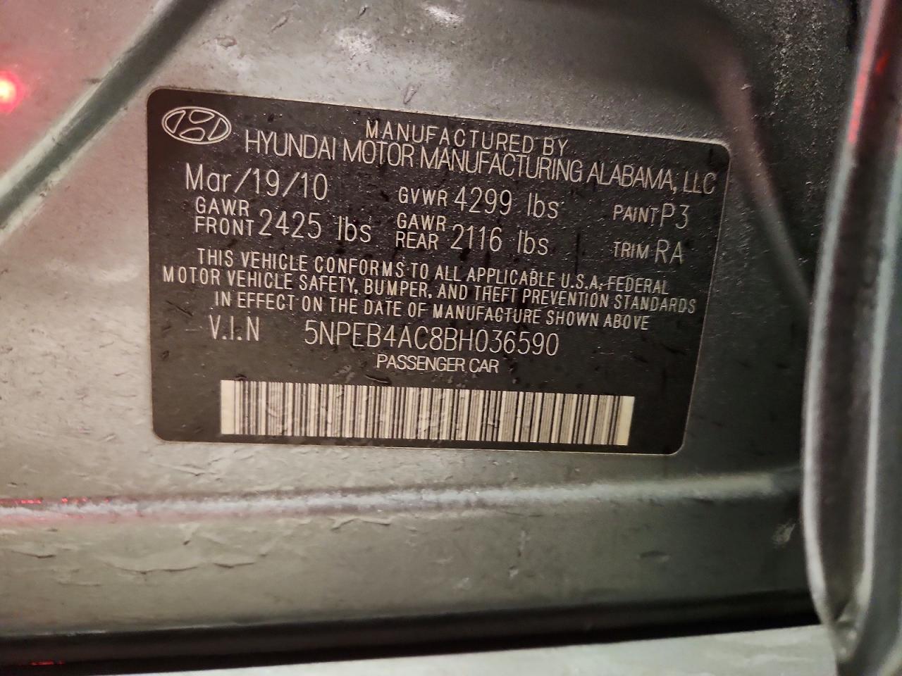 2011 Hyundai Sonata gls