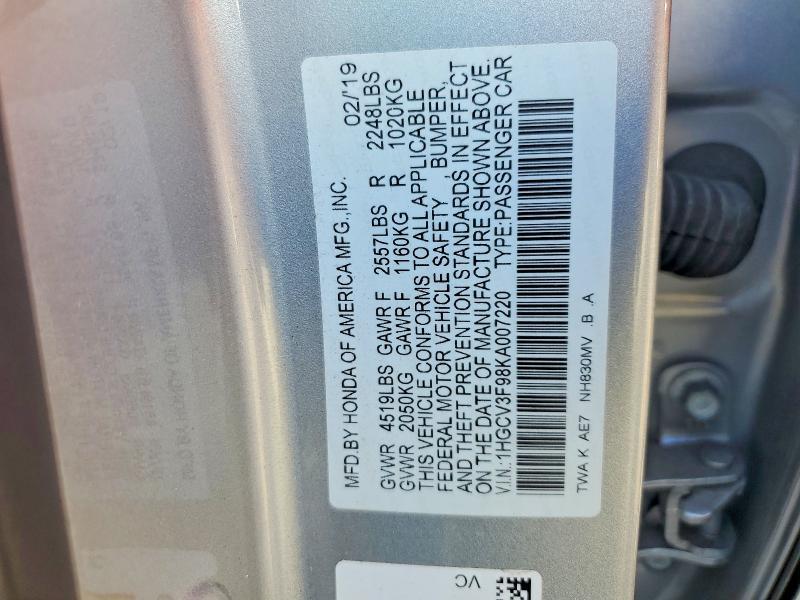 2019 Honda Accord Touring Hybrid