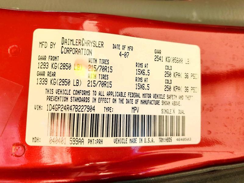 2007 Dodge Grand Caravan se