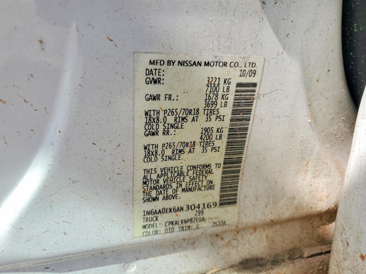 2010 Nissan Titan XE