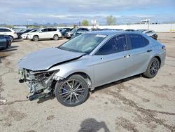 Toyota Camry Sola salvage cars for sale: 2022 Toyota Camry Hybrid se