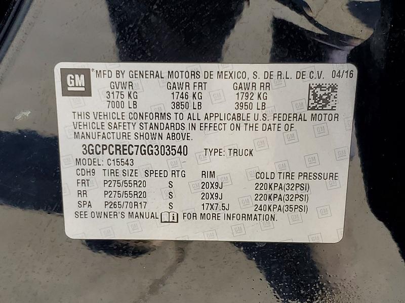 2016 Chevrolet Silverado C1500 LT