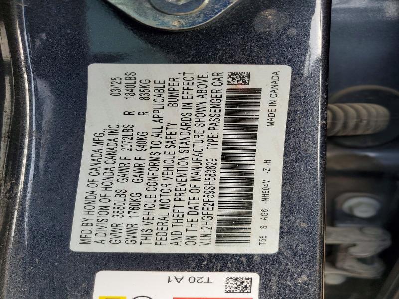 2025 Honda Civic Sport