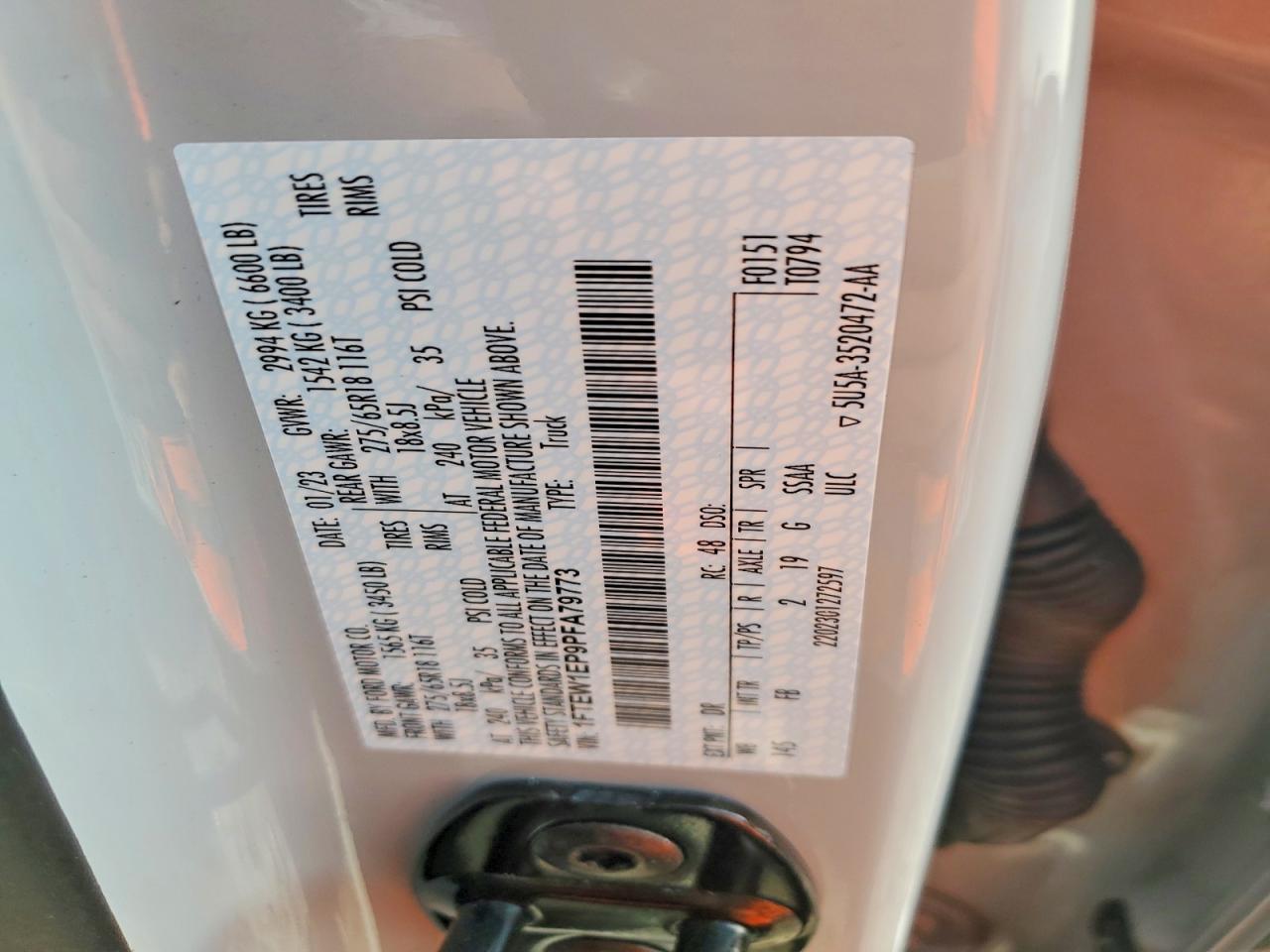 2023 Ford F150 Supercrew