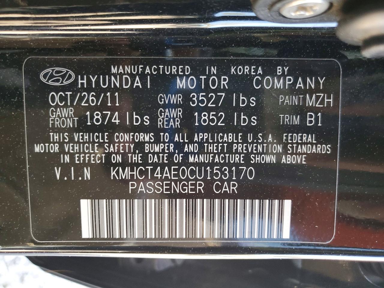 2012 Hyundai Accent gls