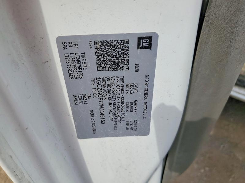 2021 Chev Express G3500