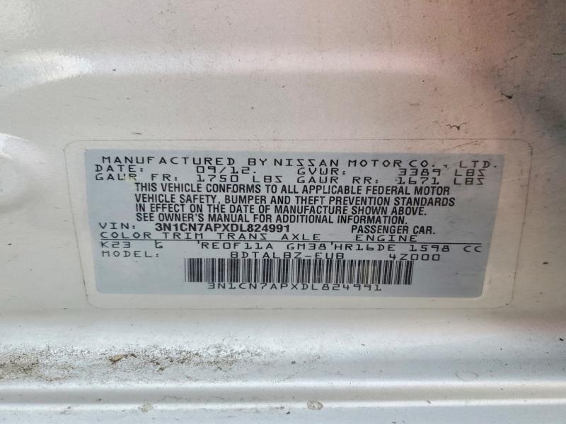 2013 Nissan Versa 1.6 s