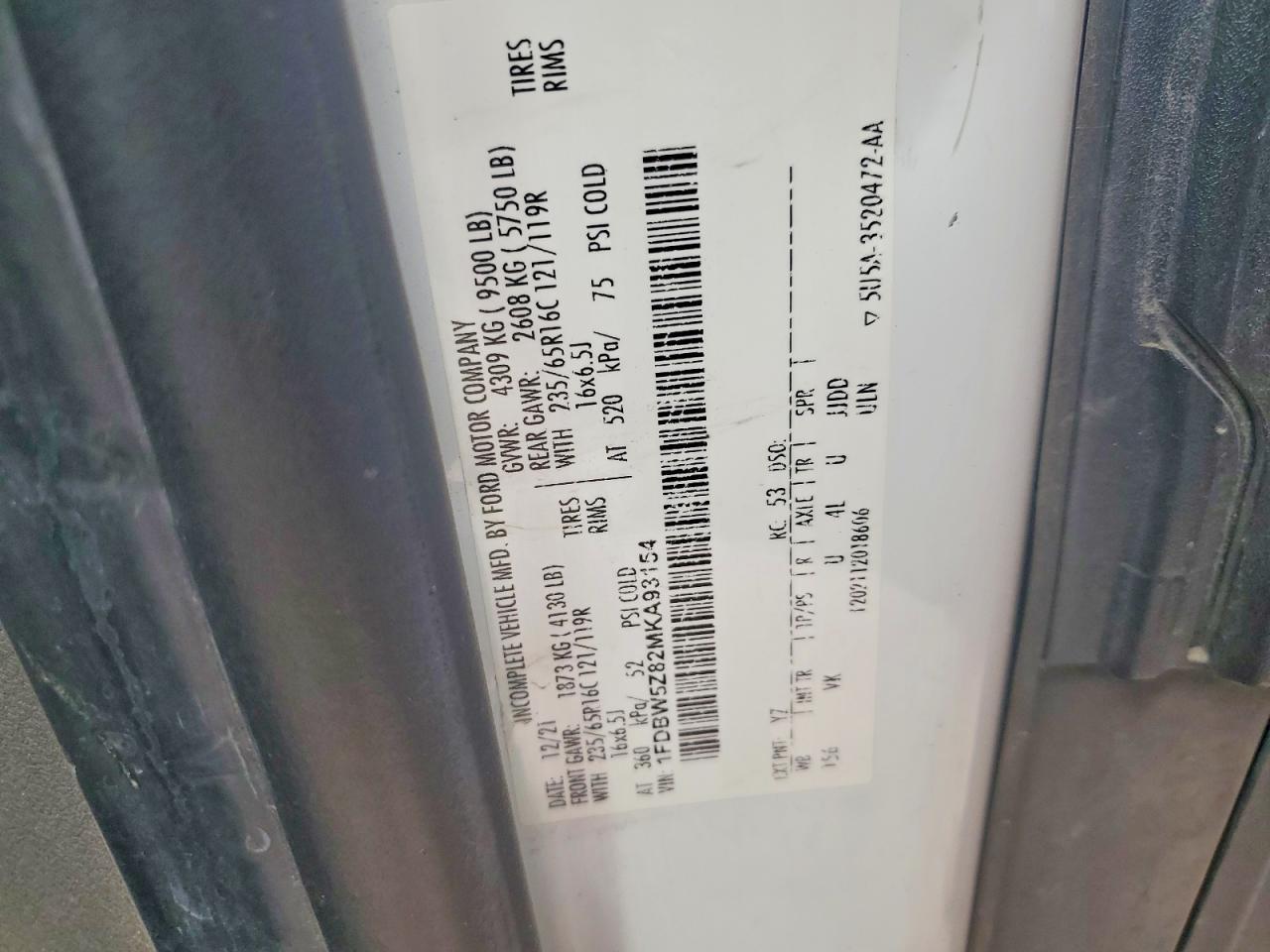 2021 Ford Transit T-350