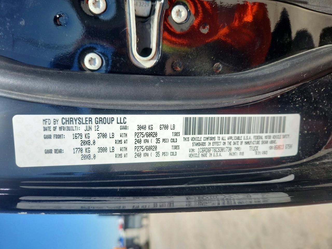 2012 Dodge RAM 1500 ST