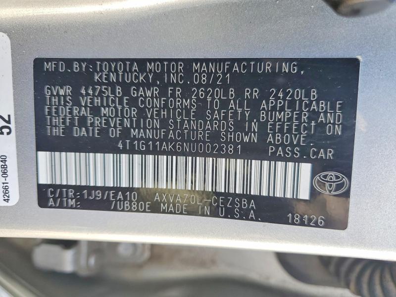 2022 Toyota Camry se