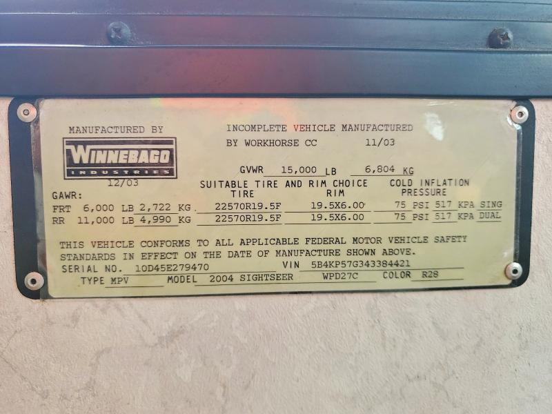 2004 Winnebago Motorhome